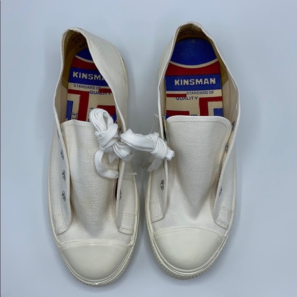 Kinsman vintage canvas white shoes - Picture 3 of 10